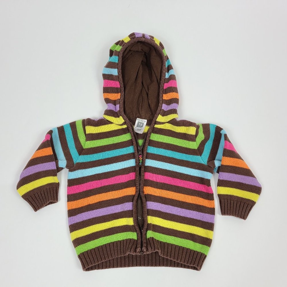 Carter's Colorful Hoodie Sweater 18 months